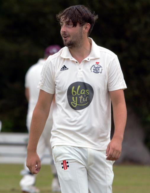 Noah Davies - five wickets for Llangwm pace man